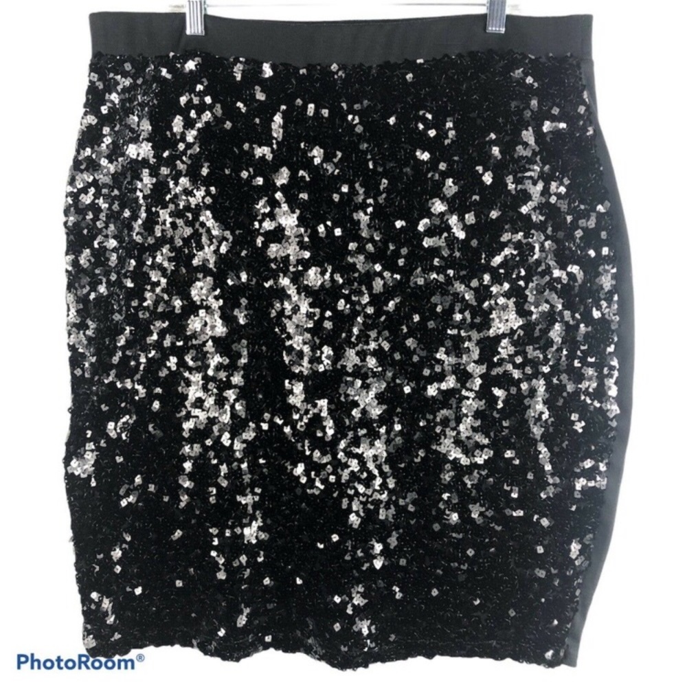 Boutique Sequin Party Stretch Pencil Skirt
